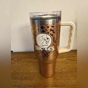 Buc-ee's x Yukon Outfitters 40oz Gold Leopard Tumbler - EUC